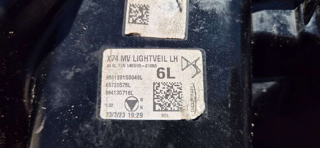 фото №15, Citroen ds7 lift 22-25 лампа led drl лівий niebieski org