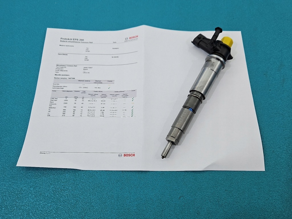 фото №1, Test форсунка renault laguna iii 0445115007 2.0 dci