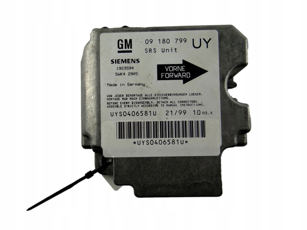Купить Модуль датчик подушка безопасности opel astra g 09 180 799