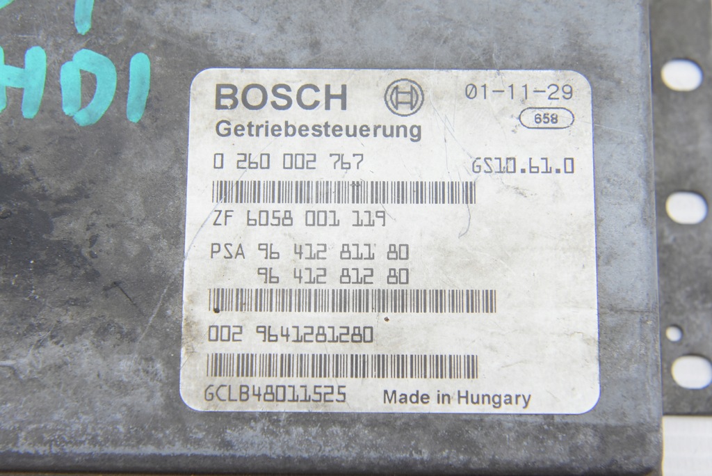 фото №8, Peugeot 607 2.2 hdi бортовой компьютер блок управления двигателя коробки