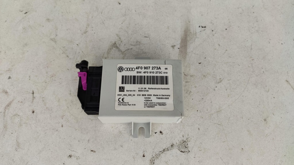 фото №1, Audi a6 c6 модуль тиску шин 4f0907273a