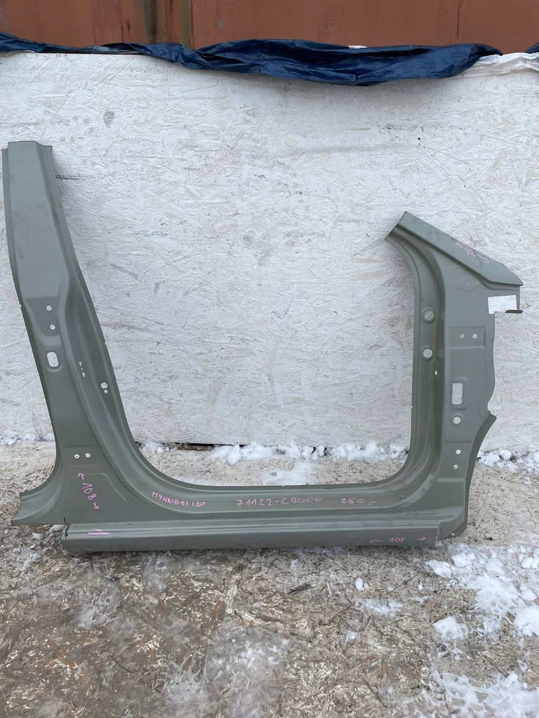 фото №1, Hyundai i20 обшивка поріг bok блок двигуна правий перед