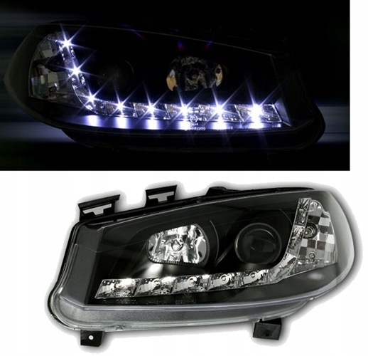 Фонари renault megane 2 2 02-05r daylight led blk Цена