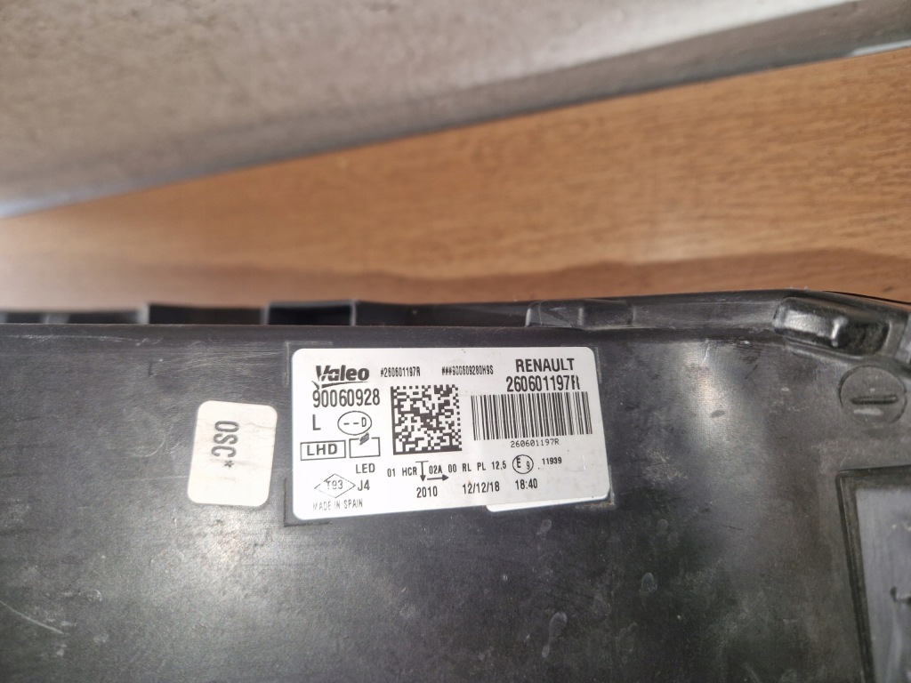 Фара ліва renault megane iv 4 led pure vision 260601197r європа Зі Шроту
