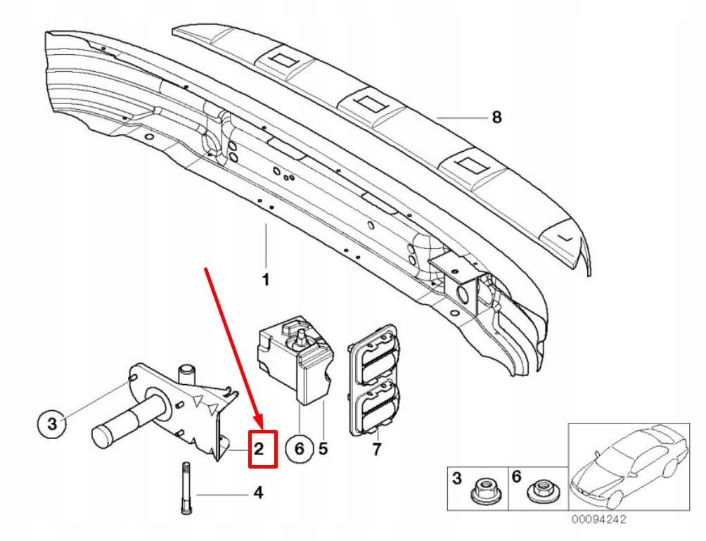 фото №9, Bmw z3 coupe e36 rear правый shock абсорбер 8399214 51128399214