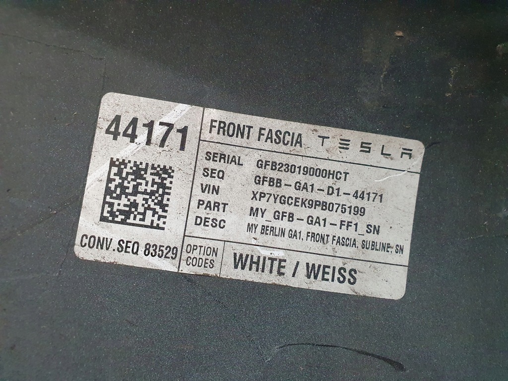 фото №11, Бампер tesla y model y перед передній