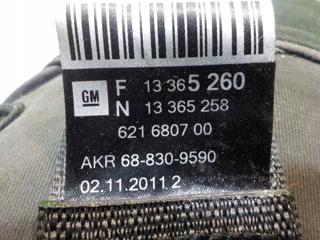 фото №5, Chevrolet orlando 12r pas безопасности левый задняя 621680700