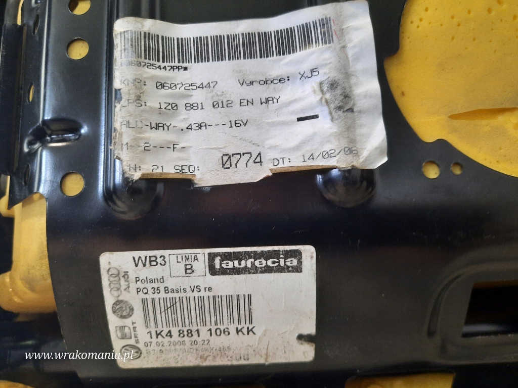 фото №8, Skoda octavia ii 2 сиденье водителя левый передний перед 1k4881105