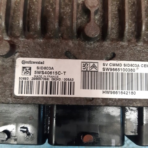 фото №2, Scudo jumpy expert 2 бортовой компьютер двигателя sw9665100380