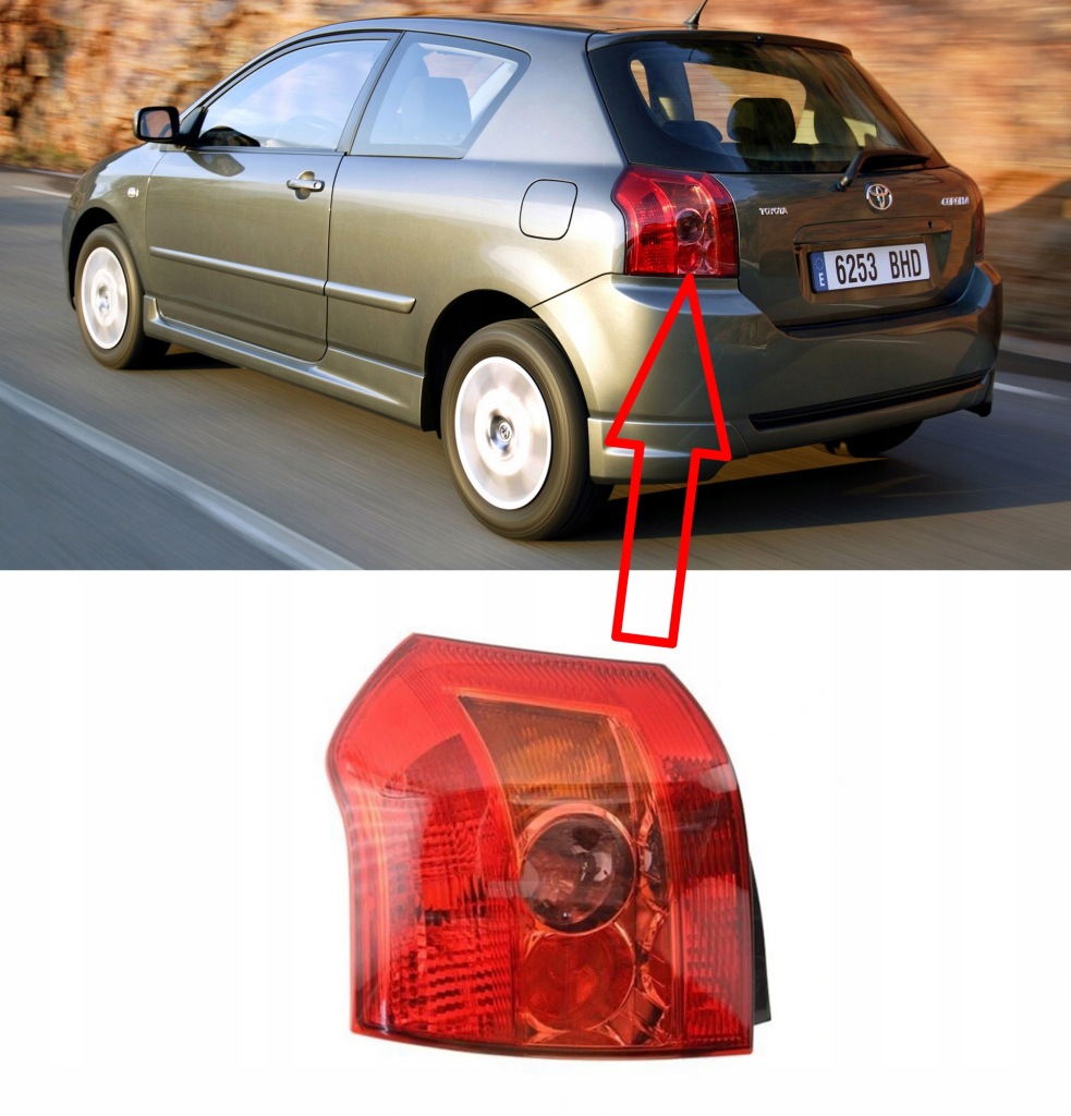 фото №3, Лампа задняя toyota corolla e12 хэтчбек левая