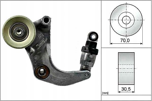 фото №1, Ina 534 0534 10 натягувач ремінь клиновий багаторучейковий