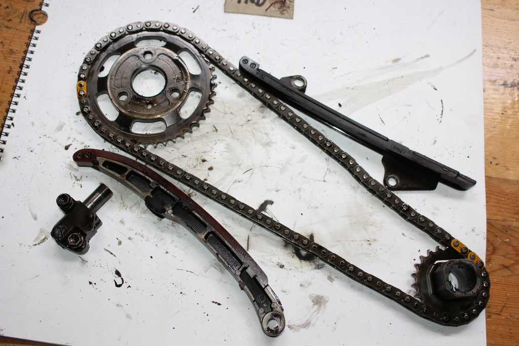 фото №15, Kompletny грм напрямна ланцюг yaris i ii auris corolla e12 1.4 d4 1nd