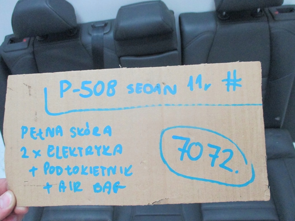 фото №14, Оббивка шкіра сидіння peugeot 508 11r sedan