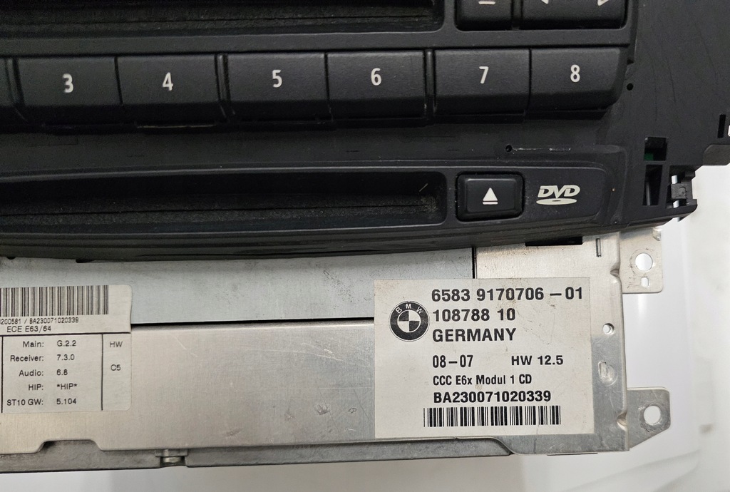 фото №5, Bmw 6 e63 e64 зчитувач навігації cd ccc 9170706