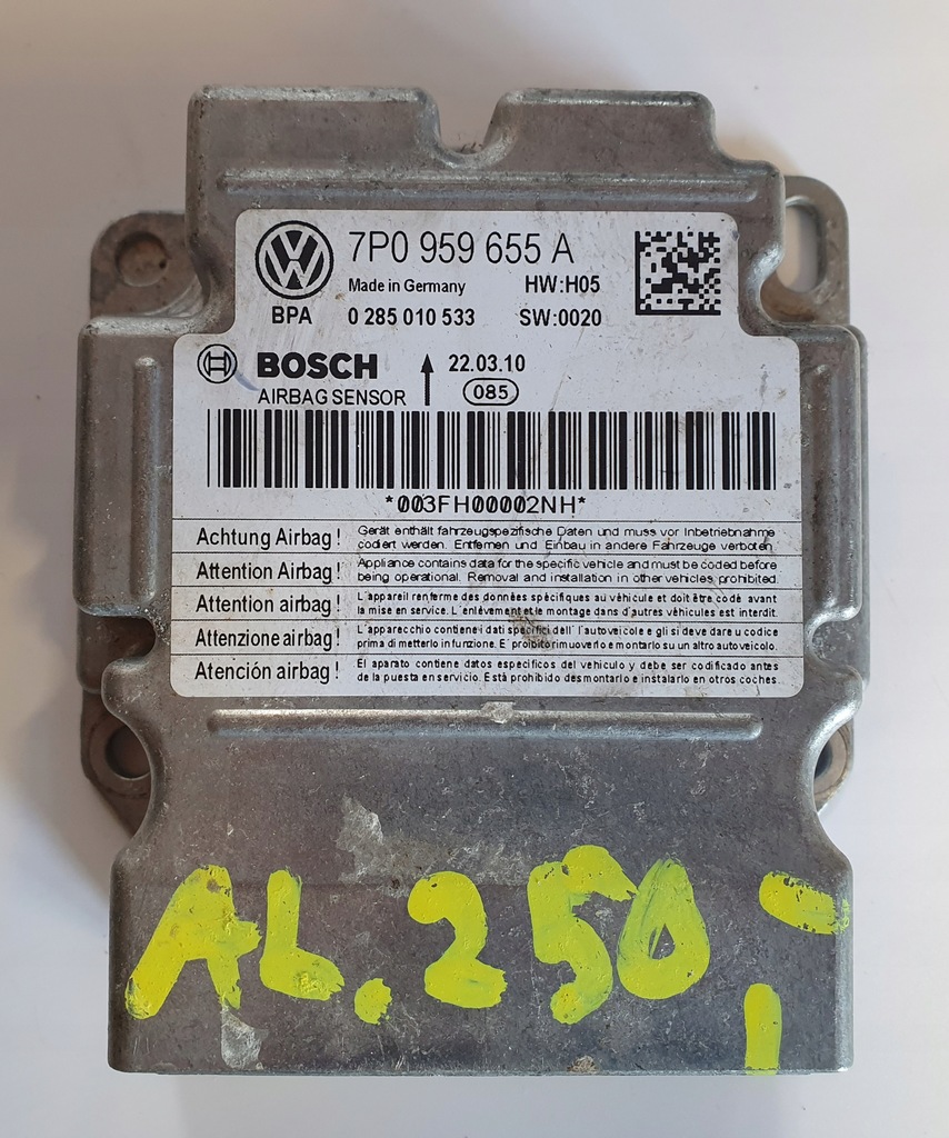 фото №1, Модуль подушки безопасности vw touareg 7p0959655