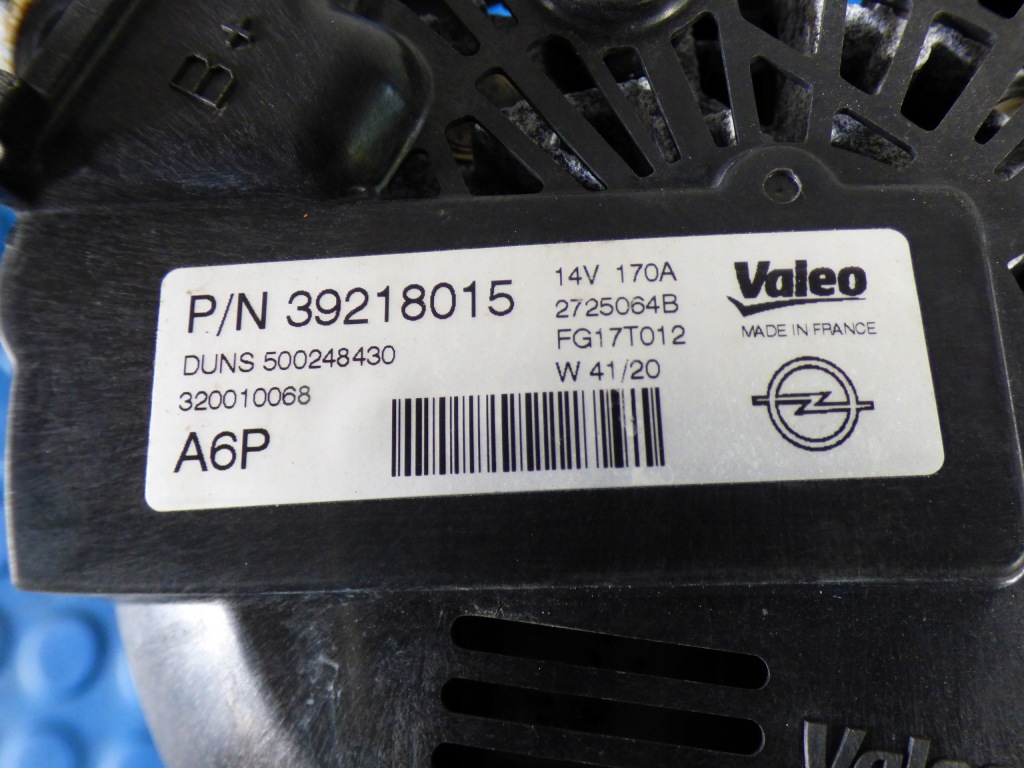 Генератор 39218015 opel astra k v 1.5crdi cdti Киев