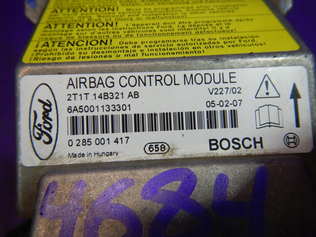 фото №4, Transit connect модуль подушка безпеки датчик 2t1t14b321ab