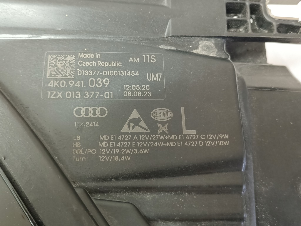 фото №13, Audi a6 c8 lift 18-25r full led matrix ліва лампа перед 4k0941039 оригінал