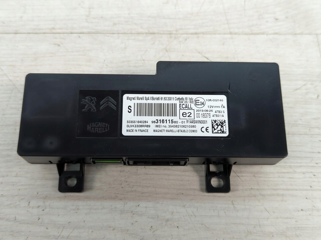 фото №1, Блок управления bluetooth citroen berlingo 9831611580