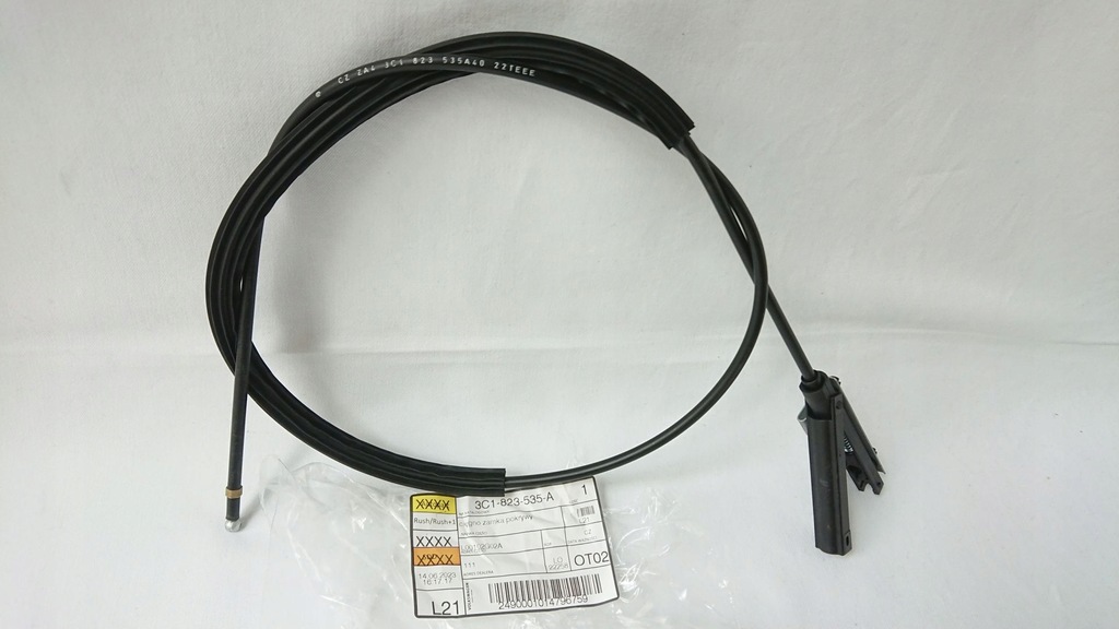 фото №8, Троси трос відкривання капот оригінальний номер vw passat b6