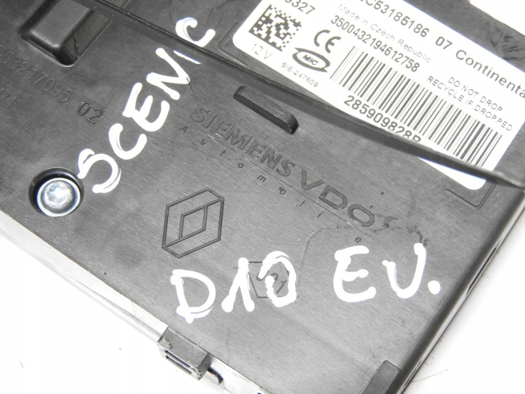 фото №8, Renault scenic iii 09-16 зчитувач 285909828r ключі карти вкладка