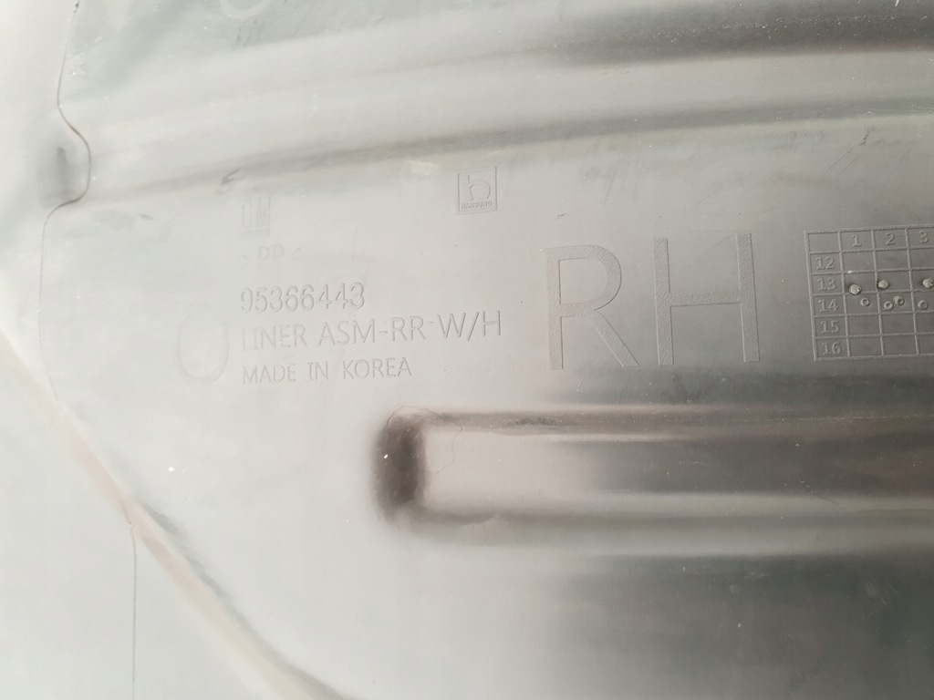 фото №8, Opel mokka i a 12-16 підкрилок правий задня задні 95366443