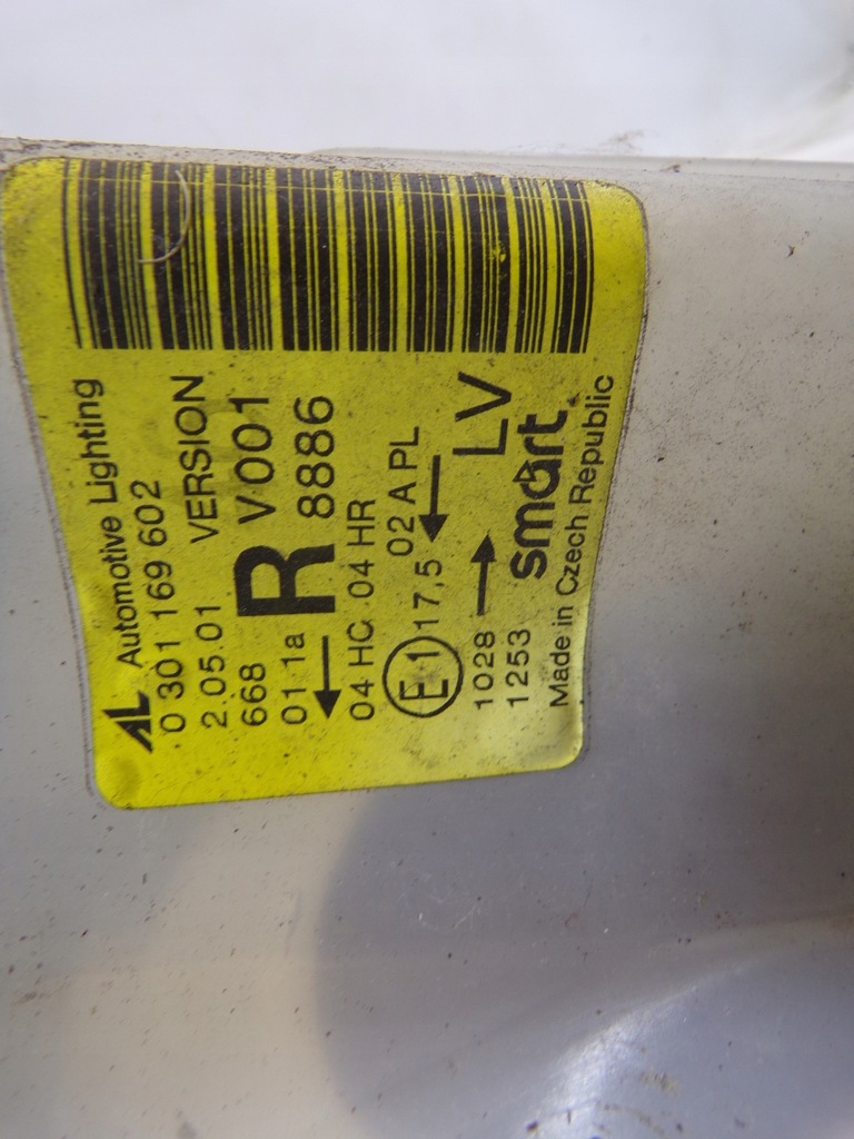 фото №11, Лампа права передня перед smart fortwo lift