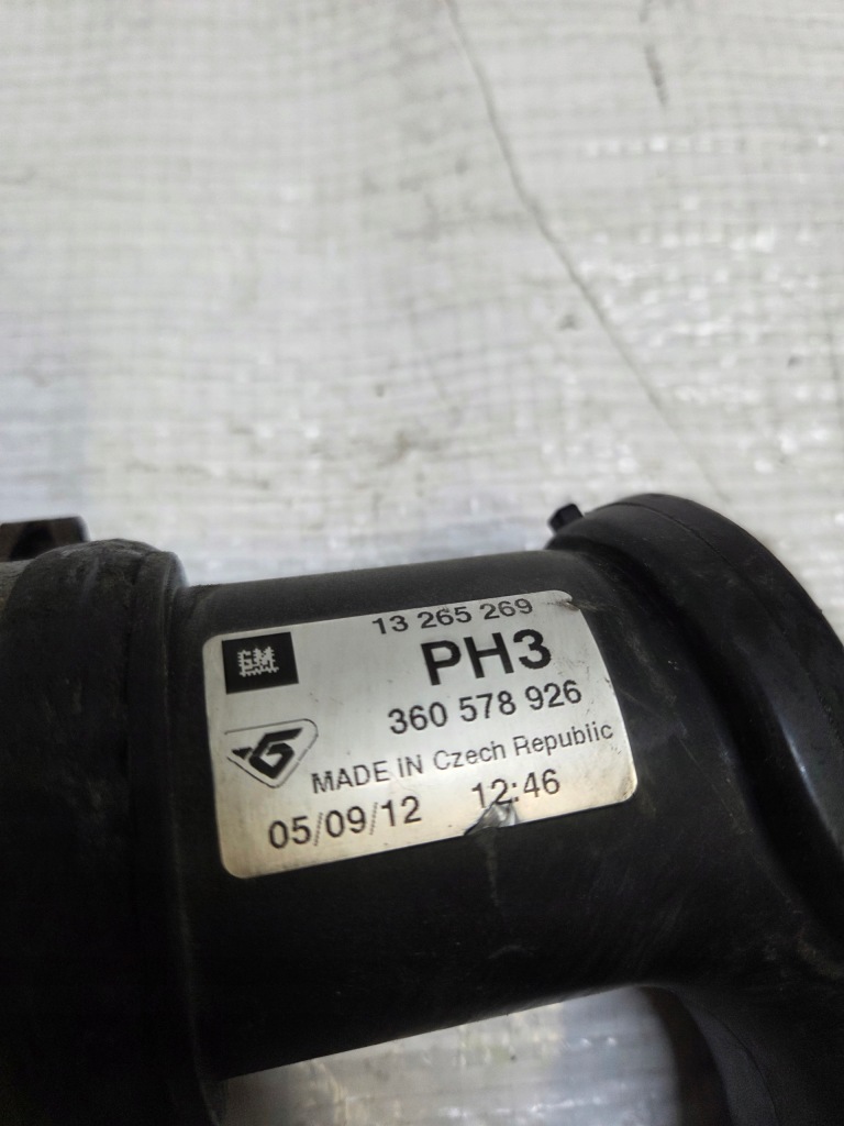 Opel astra j iv mokka a труба шланг интеркулер 1.4 turbo 13265269 Цена