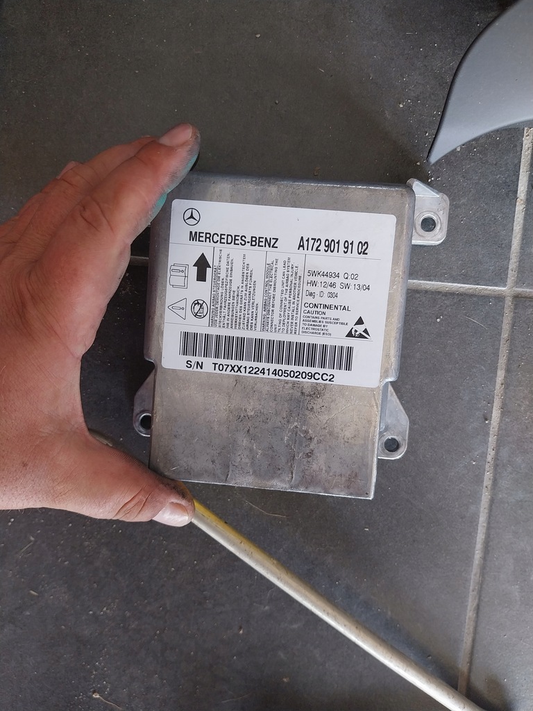 фото №2, Mercedes r172 датчик подушек air bag модуль lift