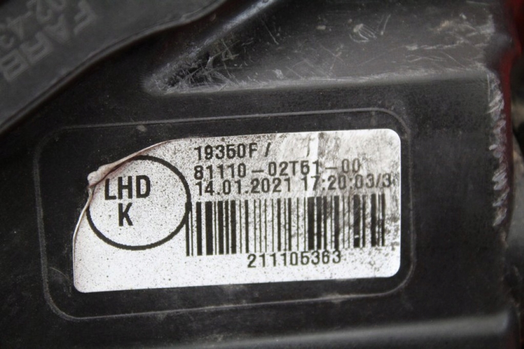 фото №13, Фара правий лампа перед full led eu 81110-02t51-00 toyota corolla e21