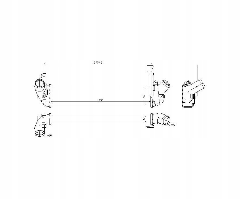 фото №1, Nissan kubistar 03 - 08 інтеркулер
