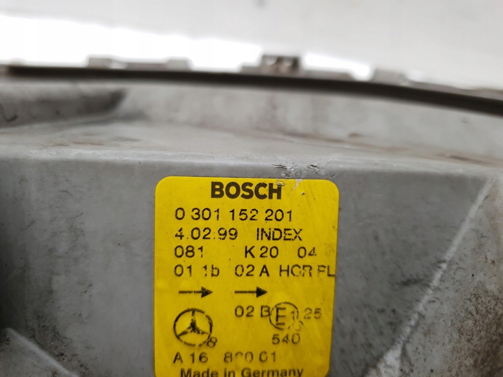 фото №7, Лампа ліва перед mercedes-benz a w168