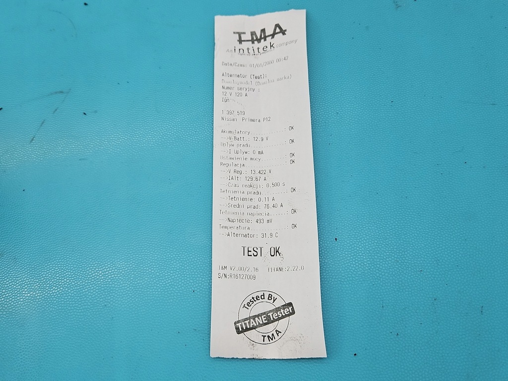 фото №7, Генератор nissan primera p12 8200086162 1.9 dci