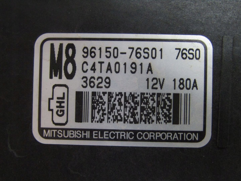 фото №7, Sx4 s-cross ii 1.5 23r генератор 180a 96150-76s01 9615076s01 c4ta0191a