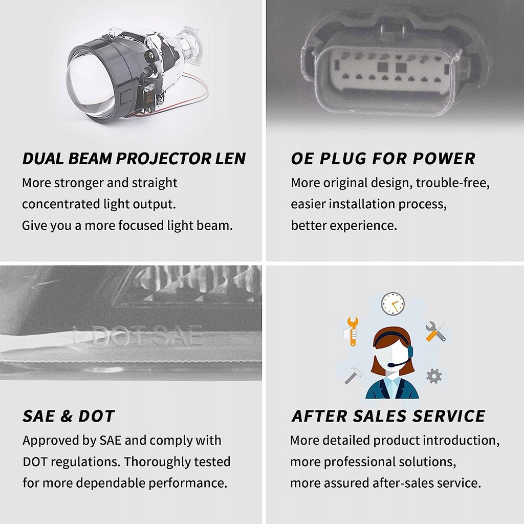 фото №11, Лампа лампы передние комплект led vland линзы ford f150 f-150 2018-2020