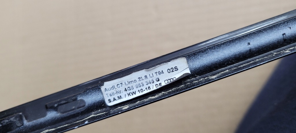 фото №9, S6 c7 4g lift a6 молдинг стекло боковой левая sedan sline czarna 4g5853345g