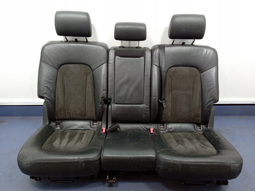 фото №11, Audi q7 i 4l сиденья заднее сиденье комплект 3 ряды 7 человек s-line полукожа