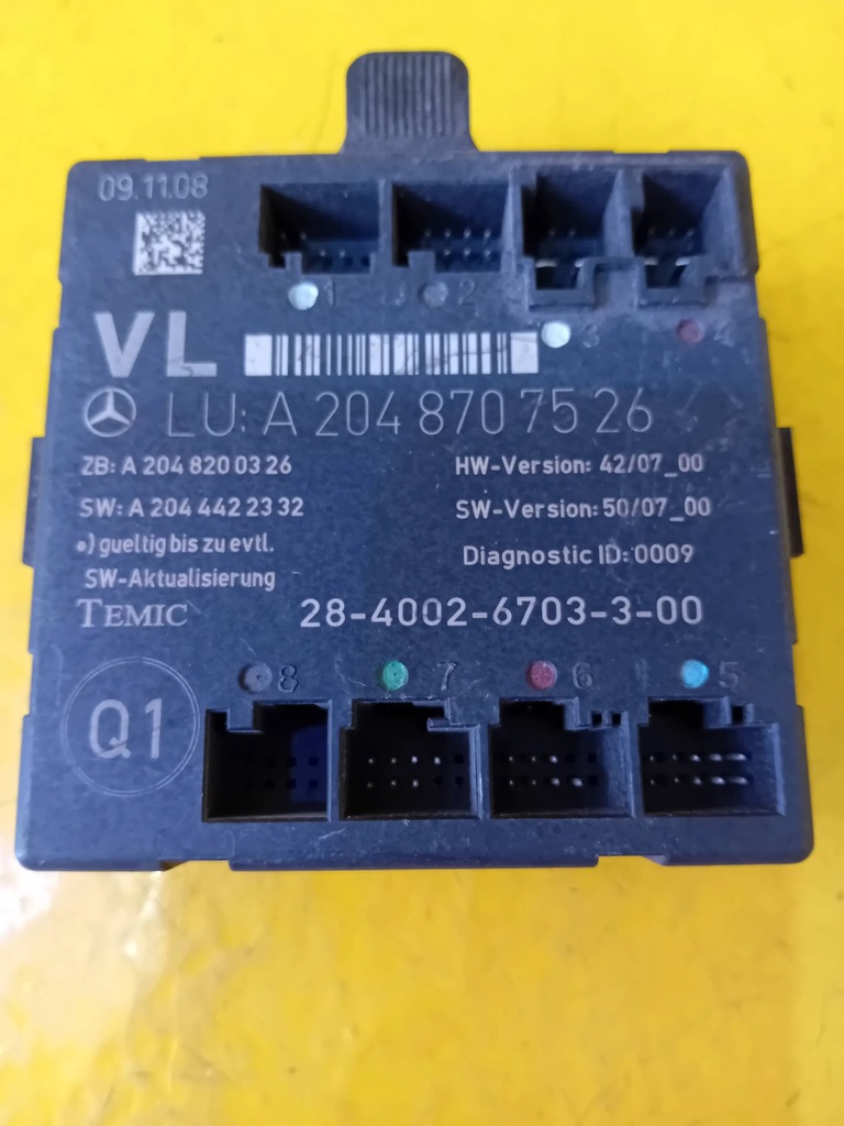 фото №1, Mercedes glk x204 модуль дверь левый перед a2048707526