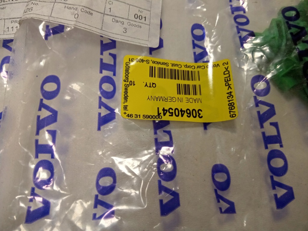 фото №8, Кліпса бампера volvo c30 c70 s60 s80 s90 v60 v90