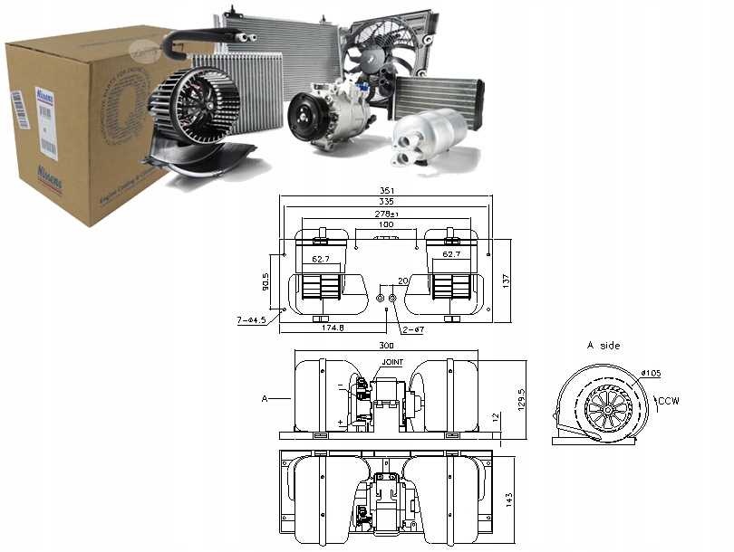 фото №1, Вентилятор повітродувка [nissens]