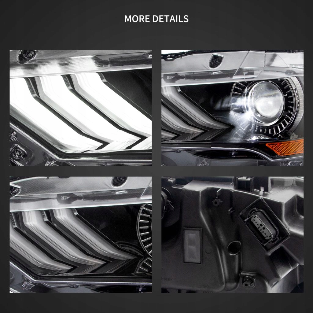 фото №8, Ford mustang 2018-2023 лампа лампы передние led vland комплект