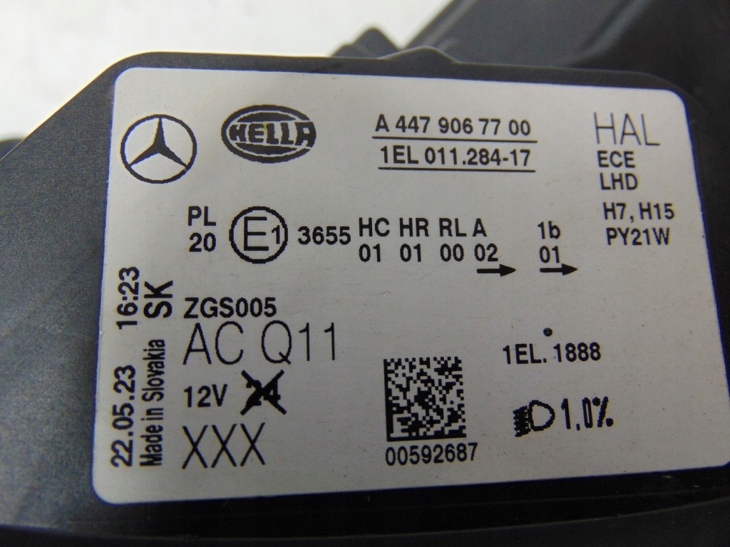 фото №16, Лампа левая перед mercedes vito w447 a4479067700 идеальное состояние демонтаж europa