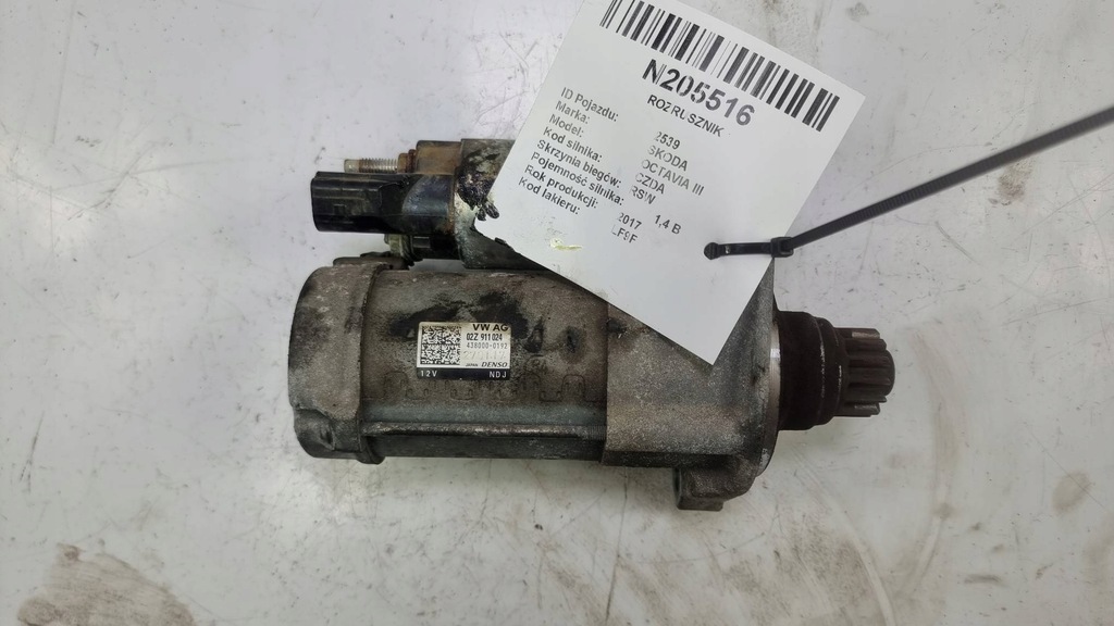 фото №1, Стартер 02z911024 skoda octavia iii