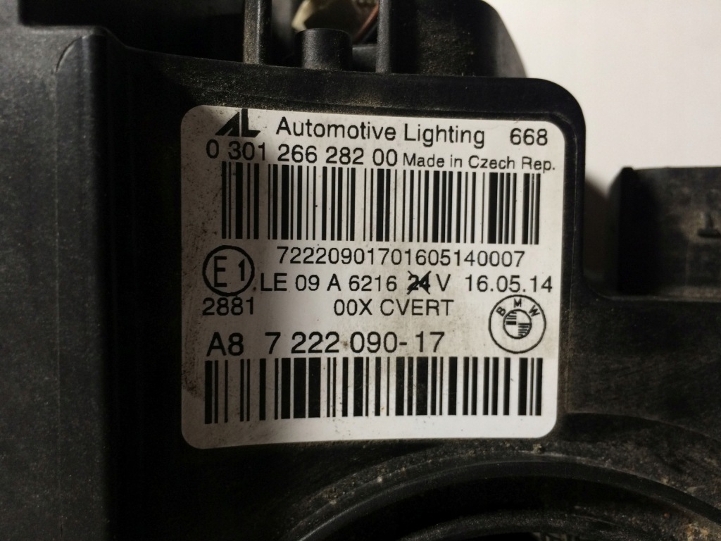 фото №6, Bmw 6 f12 f13 f06 лампа правая правый перед europa ксенон bixenon 7595431