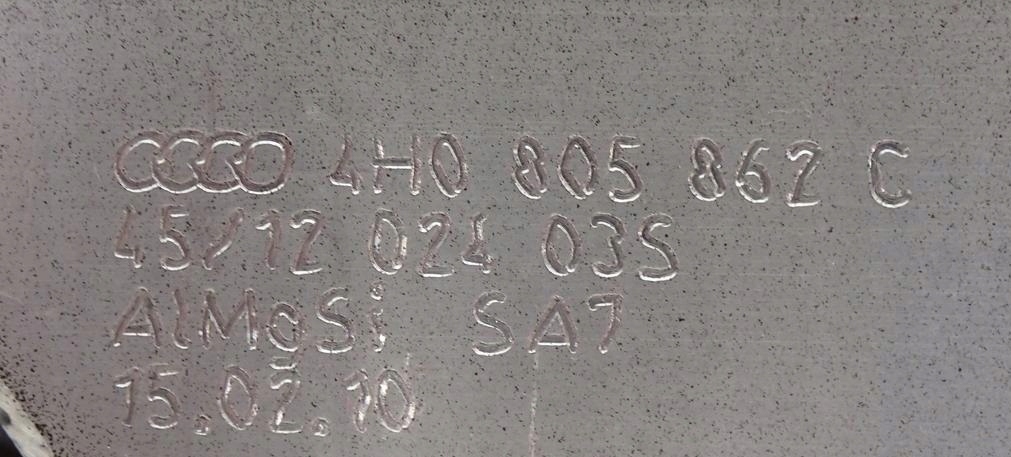 фото №11, Підпора лонжерон права audi a8 d4 4h 4h0805862c