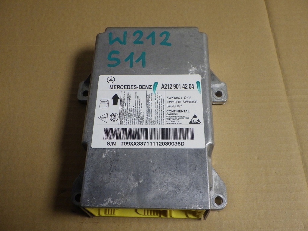 фото №1, Датчик air bag подушка безопасности mercedes w212 a2129014204
