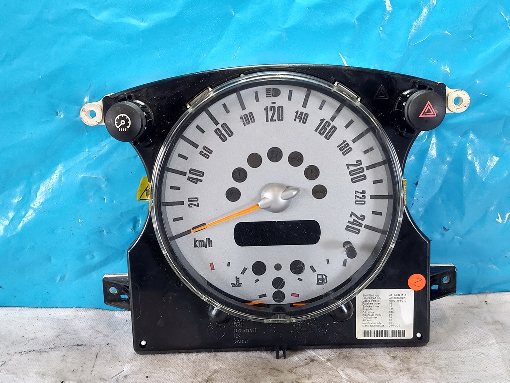 фото №1, Счетчик приборная панель mini r50 r53 1.6 b 62116921518
