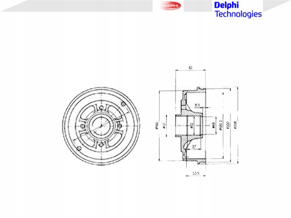 фото №2, Тормозные барабаны тормозные renault symbol i 1.4 16v lb0/1/2