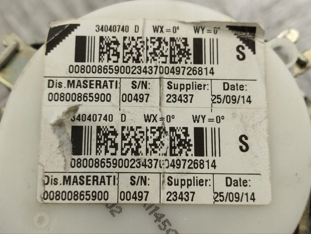 Ремень безопасности maserati gran turismo 2012 00800865900 с Разборки