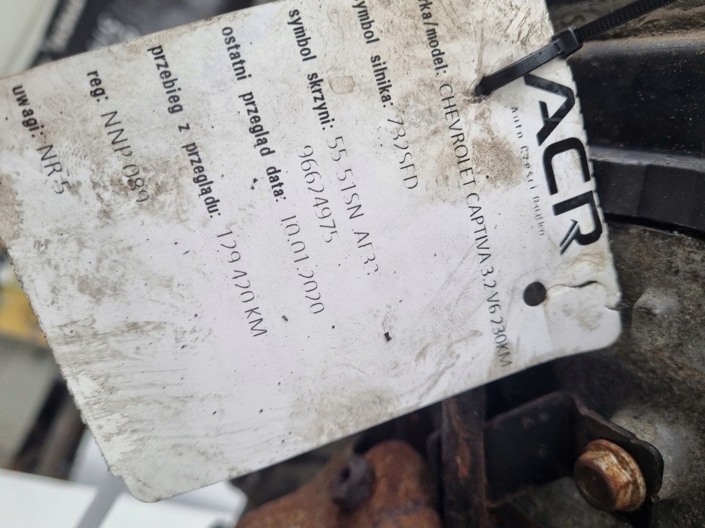 фото №11, Двигатель chevrolet captiva 3.2 v6 230km задокументировано 138tyś z32sed 10hmc